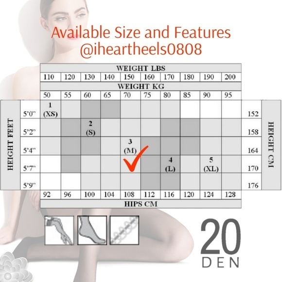 Luxury Sheer Tights 3 / medium - Picture 3 of 6